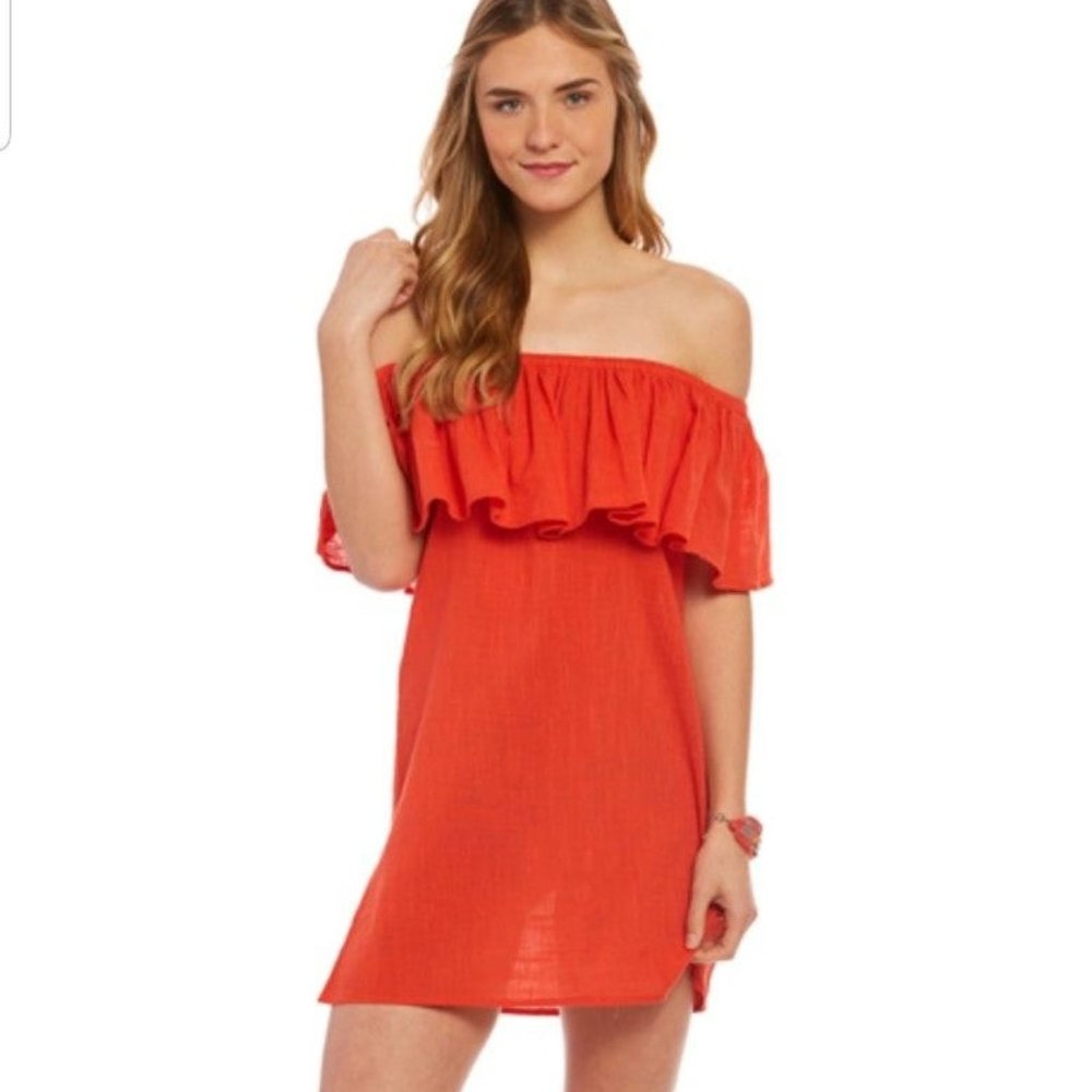 Billabong Mi Bonita Off-the-Shoulder Shift Dress